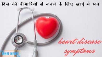 heart disease symptoms in Hindi